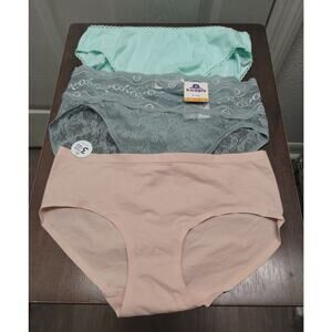 Set of 3 NEW Assorted Brand Women's Size Small (5) Stretch Brief Panties